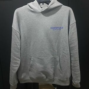 Fear of God Essentials TMC Grey Crenshaw Hoodie